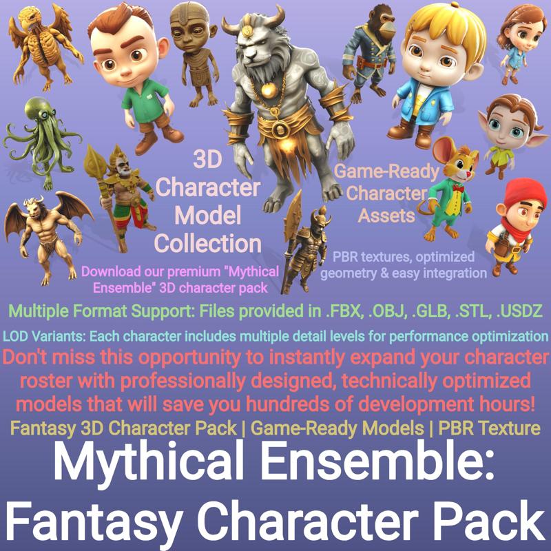 Mythical Ensemble: Fantasy Character Pack