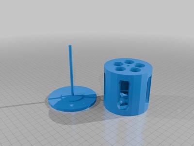 A revolving test tube holder