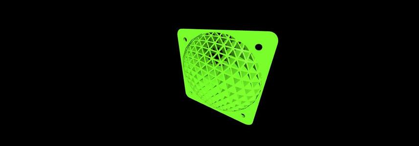 Creality K1 - Sphere Fan Cover back