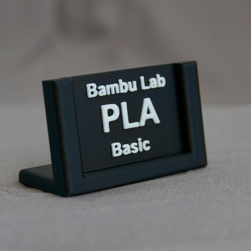 Label Stand With Swappable Labels