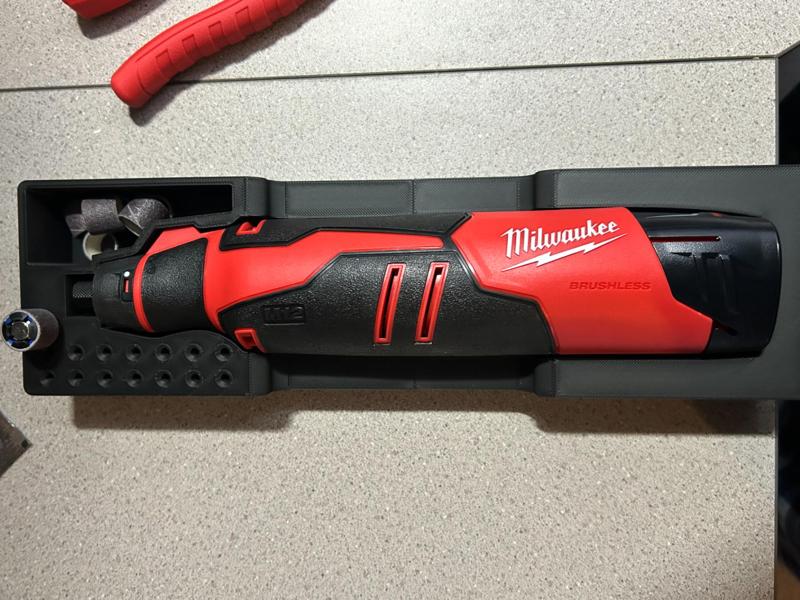 M12 Brushless Rotary Tool Refill Space Gridfinity 