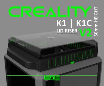 CREALITY K1 | K1C | K1SE - LID RISER V2 [50mm height]