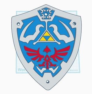 Zelda Hylian Shield HD (Deconstructed)