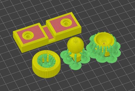 Alternate base with screws and ball joint for Multifunctional Arm (Phone holder)