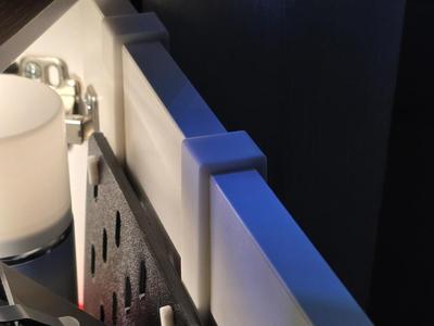 Ikea skadis holder for Alex drawer door