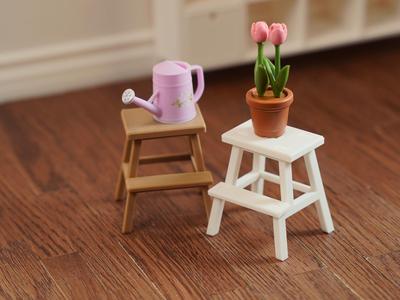 Support Free! Miniature Ikea Step Stool Chair 