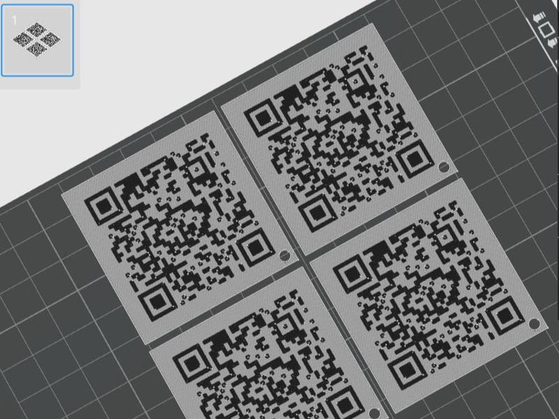 QR code backlight