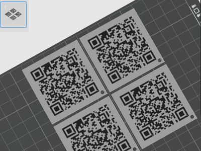 QR code backlight