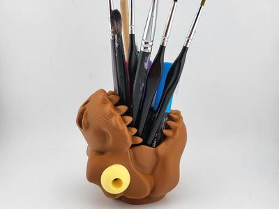 Trex pen holder brush holder