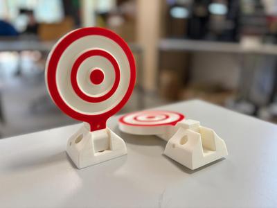 Tilting target for fun shooting