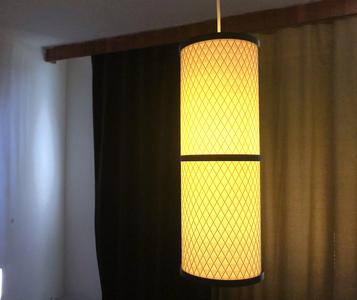 Cylinder Pendant Lamp with height 42 cm