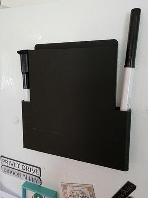 Magnetic Notepad and Pen Holder