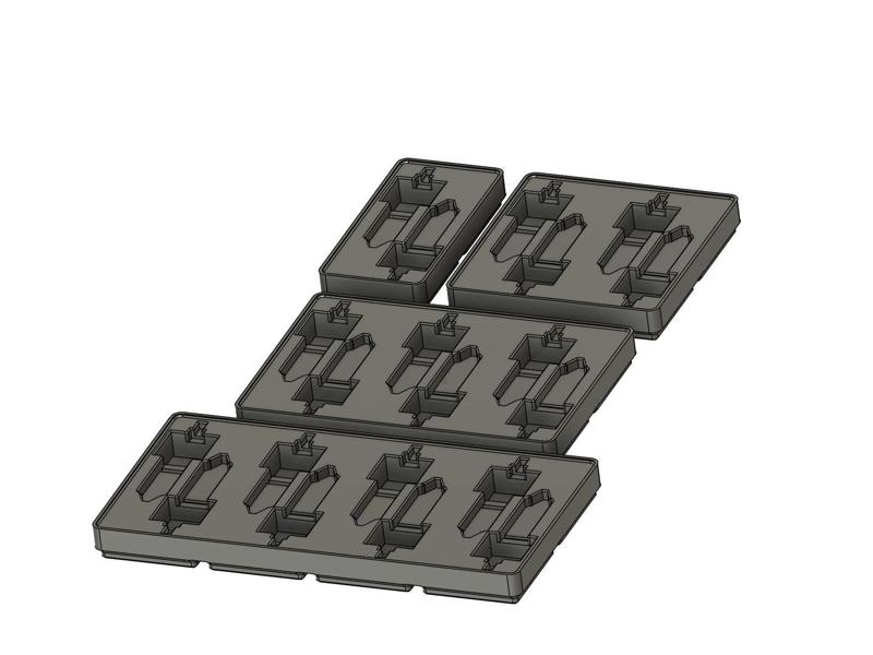 Gridfinity Bins für Bambu Lab H2D Hotends