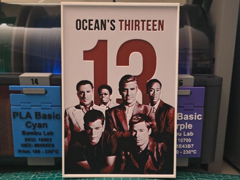 Ocean's Thirteen Movie Poster - Hueforge Art