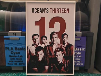 Ocean's Thirteen Movie Poster - Hueforge Art