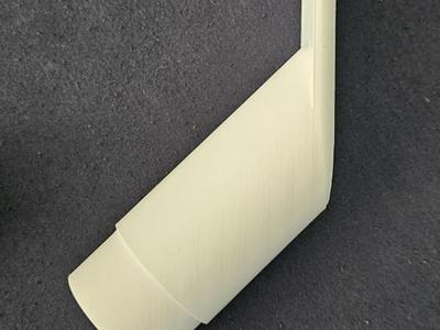 HT Pipe 45 Degrees with plate 50mm