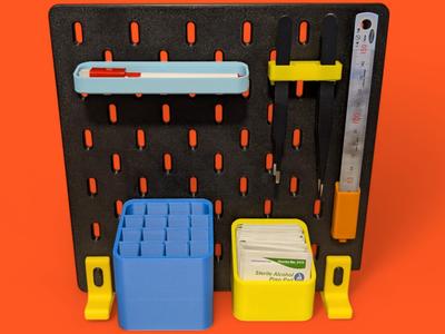 Customizable Skadis compatible bins