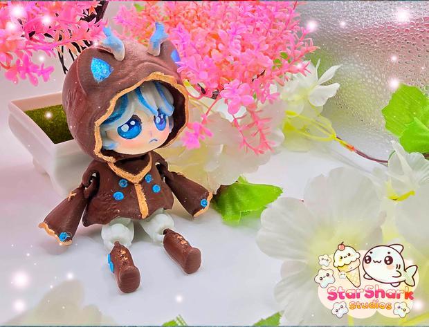 Alia the Wendigo Witch Kawaii Cottage Core Animal STL