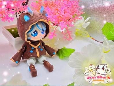 Alia the Wendigo Witch Kawaii Cottage Core Animal STL