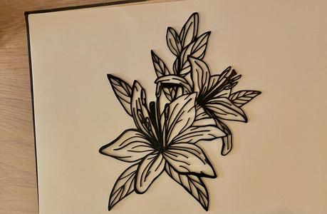 Hibiscus - Line Art Decor