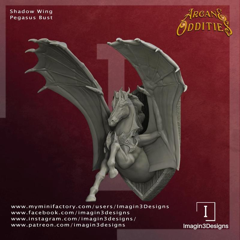 Shadow Wing Pegasus Bust