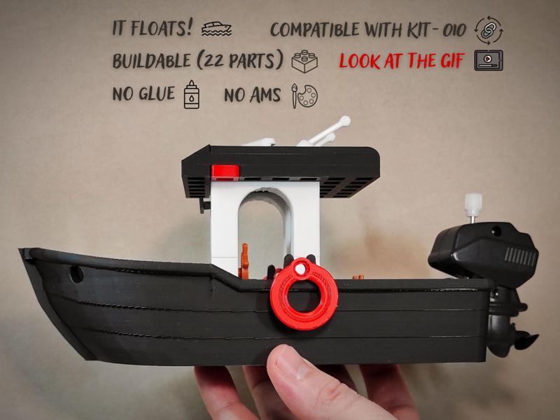 Floating and Motorized Benchy (Kit-010 optional)