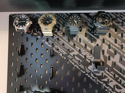 IKEA Skadis watch holder for G-Shock, Rolex and so on