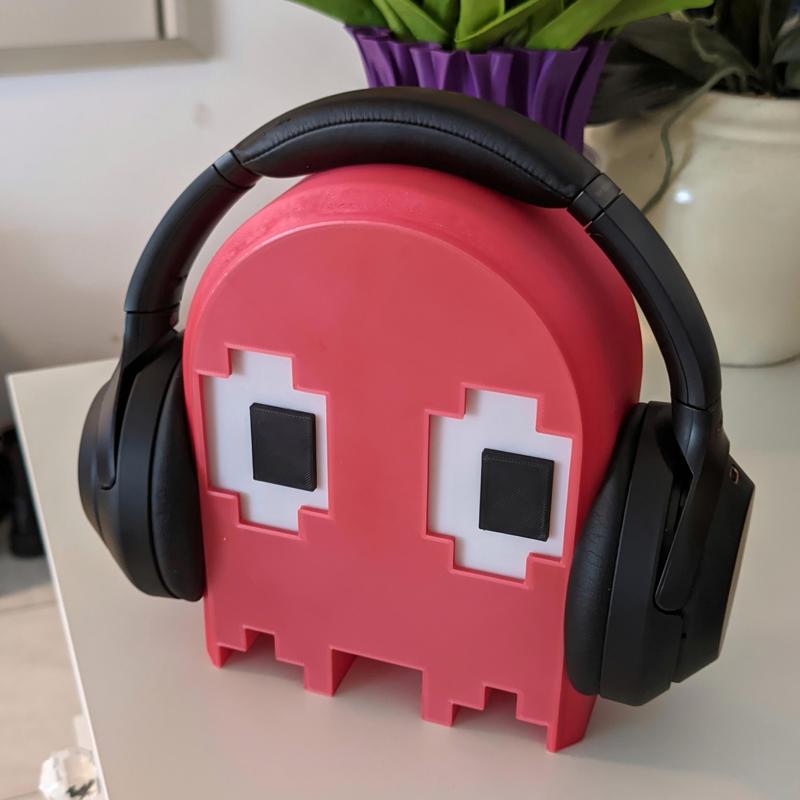 Pac-Man Ghost Headphones Stand (with storage box).
