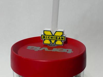 University of Michigan Stanley Straw Charm