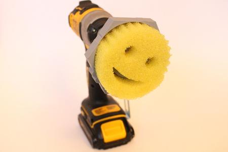Scrub daddy combat suit (Drill attachment)