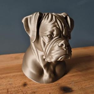 Boxer Bust – Realistic Dog Sculpture