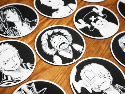 One Piece Coasters | 10 Units | Fan Art