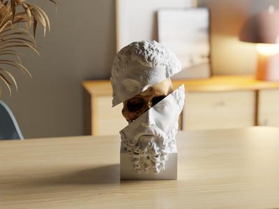 Insight Unveiled: Abstract Sculpture of Socrates