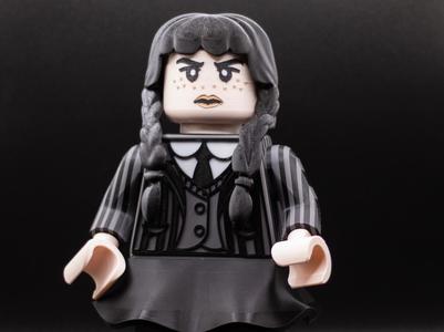 Wednesday Addams Big Brick Figure