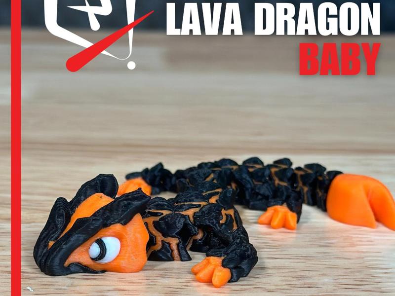Articulated Lava Dragon- Baby