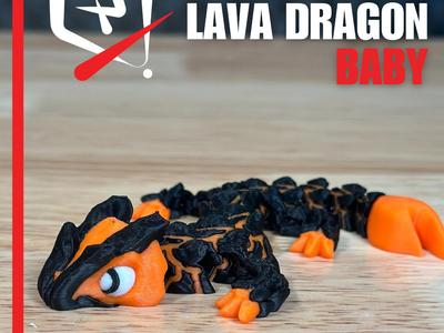 Articulated Lava Dragon- Baby