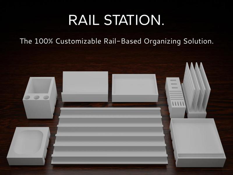 The 100% customizable desk organizer