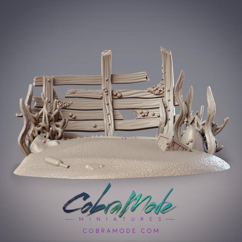 Shipwreck Scatter Terrain (Pre-supported)