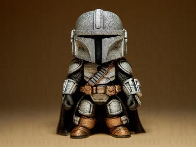Mini Mandalorian Figurine