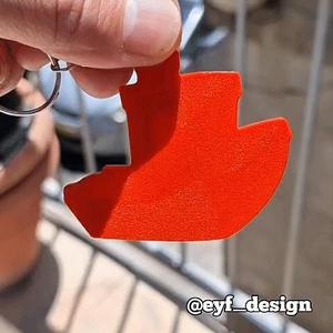Benchy Light/Shadow Keychain