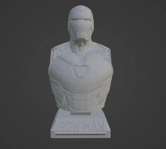 Iron Man Ultra-Detailed Support-Free Bust 3D Model   