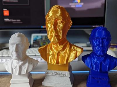 King Charles III bust   