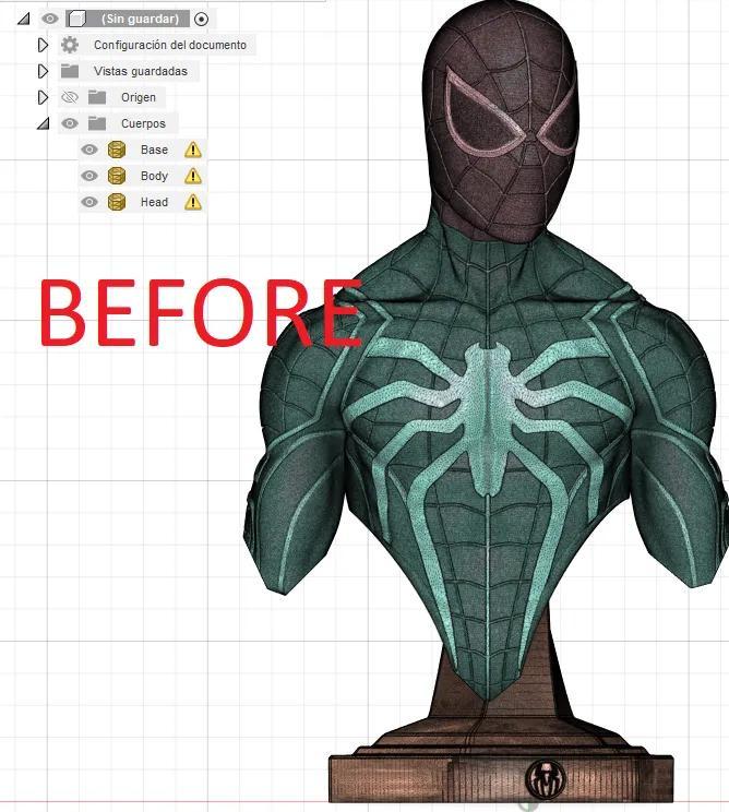 Spider-man bust (fixed)   