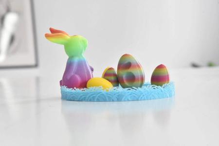 Easter Bunny and Eggs