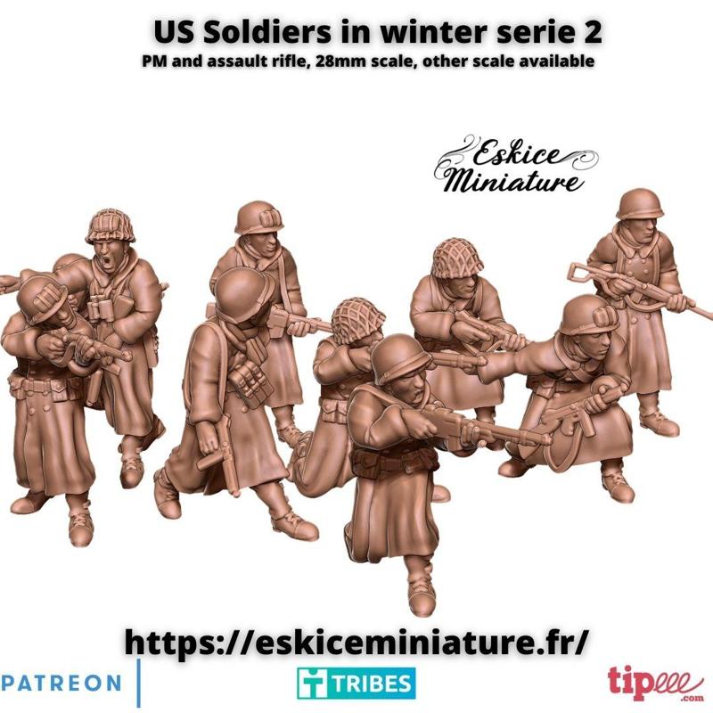 US soldiers in winter serie 2 - 28mm