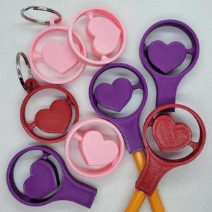 Heart Spinners: Pencil Toppers, Keychains & More
