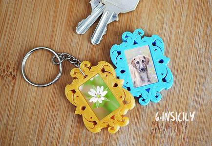 Keychain Baroque photoframe