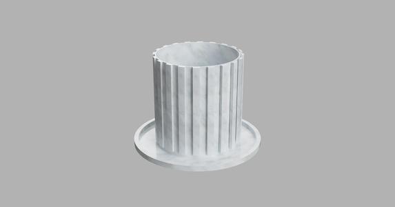 Modern Pot & Saucer 