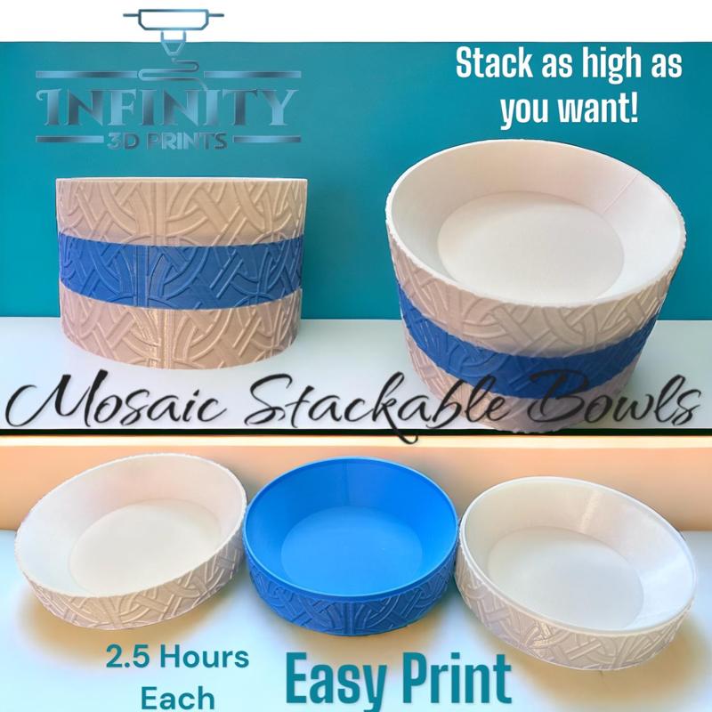 MOSAIC STACKABLE BOWLS
