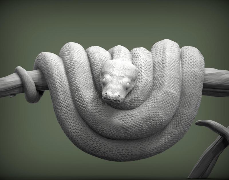 Green tree python